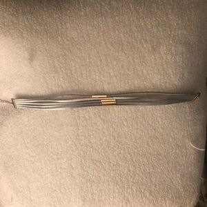 Gray Choker with Gold detail in the center